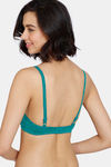 Zivame Basics Double Layered Non Wired 3/4th Coverage Sag Lift Bra - Harbour Blue — thumbnail 2